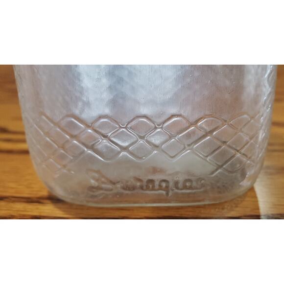 Vintage Art Deco Duraglass Diamond Pattern Pt. Jar - Picture 5 of 5